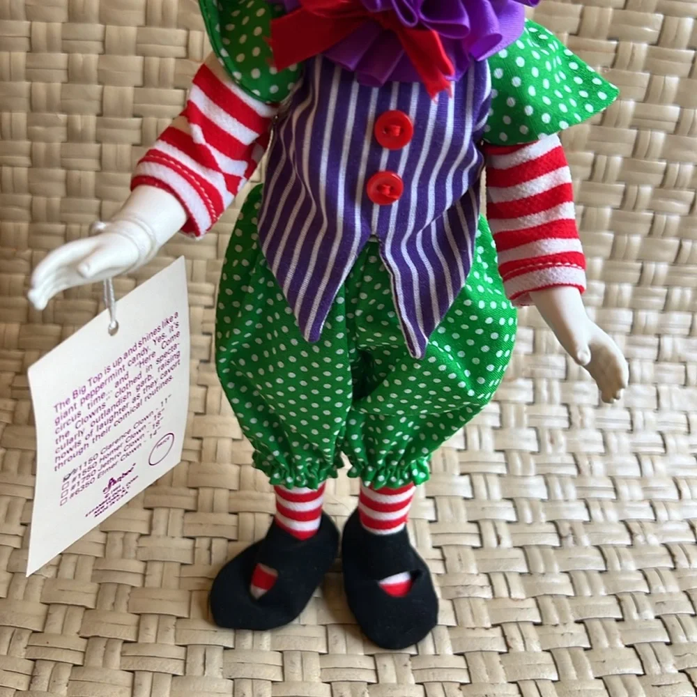 CLOWN DOLL EFFANBEES HERE COMES THE CLOWN CLARENCE W/ HAT